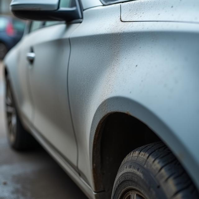 Sedan before cleaning